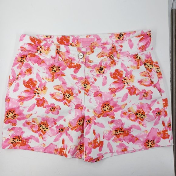 ISAAC MIZRAHI WMN'S Sz 8 LOT, Bundle of 5 Pairs Summer Shorts Solid, Print Lemon - Picture 5 of 12